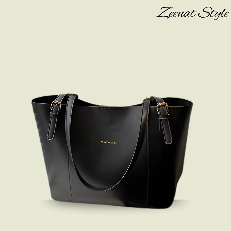 Sophisticated Two-Tone Structured Shoulder Bag ZTS-CR-059