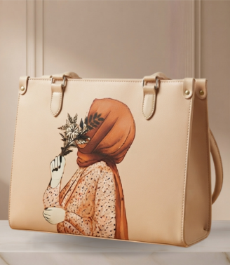 Hijabi Bag Elegant Square Art Handbag ZTS-CR-053