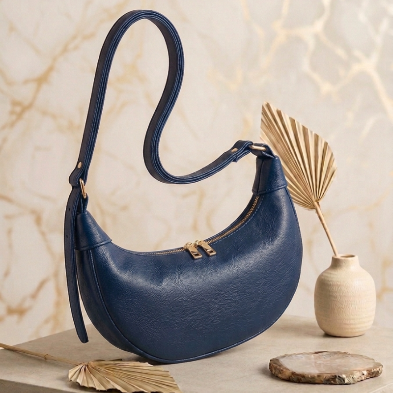 Trendy Semi-Circle Crossbody Bag - Premium Quality Women’s Handbag ZTS-CR-169