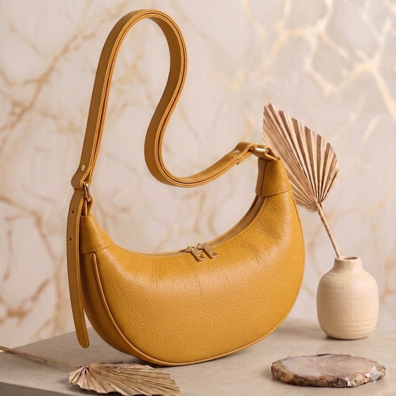 Trendy Semi-Circle Crossbody Bag - Premium Quality Women’s Handbag ZTS-CR-169