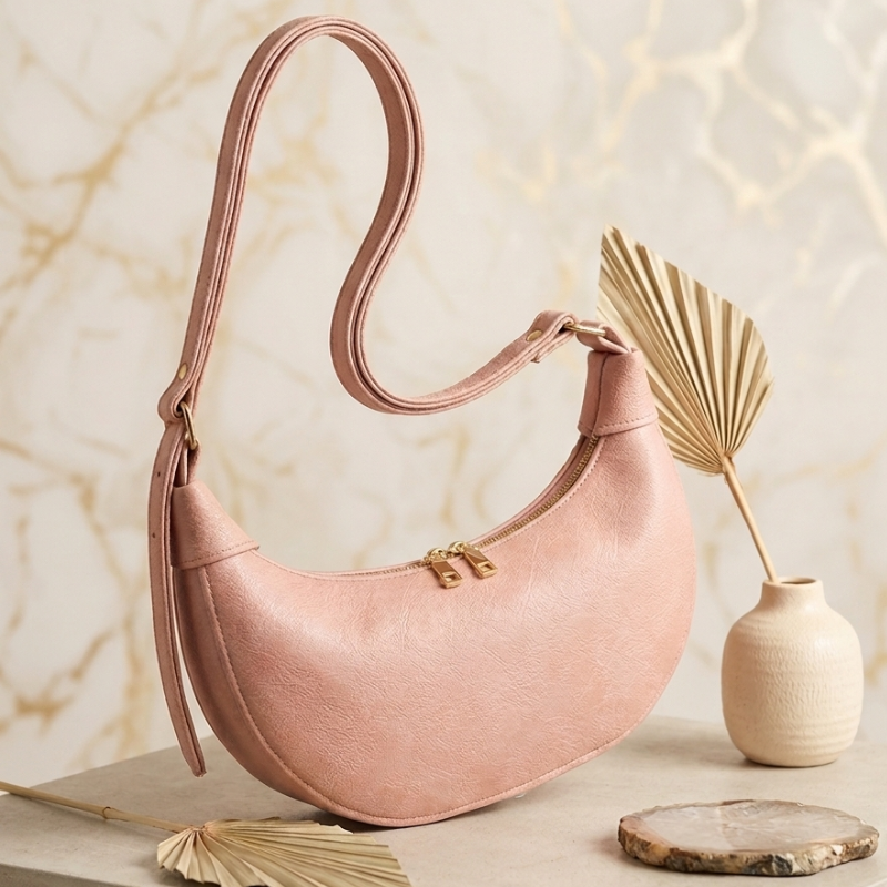 Trendy Semi-Circle Crossbody Bag - Premium Quality Women’s Handbag ZTS-CR-169