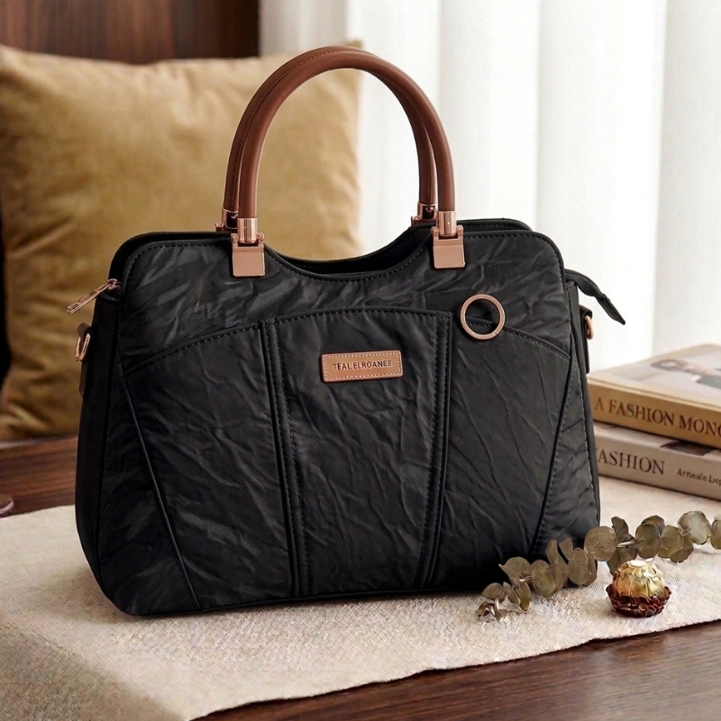 Luxury Ladies Handbag – Premium Teal Blue Quilted Shoulder Bag for Women ZTS-CR-172