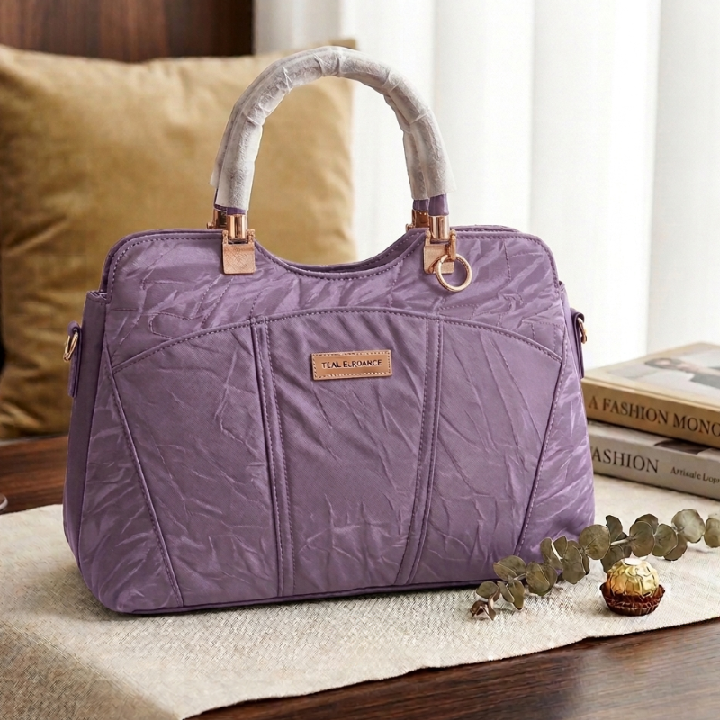 Luxury Ladies Handbag – Premium Teal Blue Quilted Shoulder Bag for Women ZTS-CR-172
