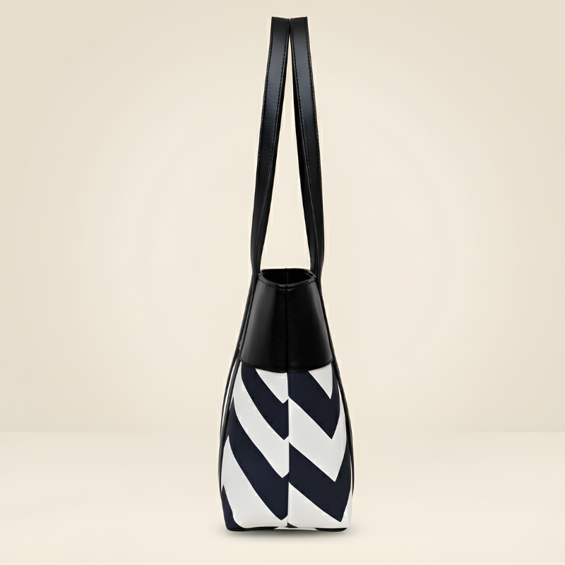 Premium Zig-Zag Pattern Tote Bag | Stylish Women’s Handbag ZTS-CR-061