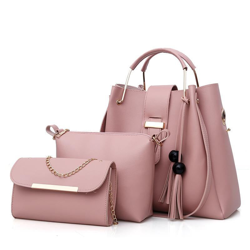 3 Pieces Tassel Ladies Bags Handbag Set ZTS-CR-019