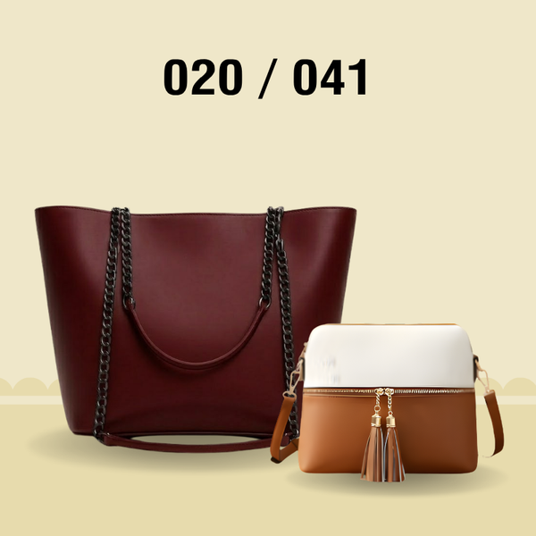 Ladies Handbag & Crossbody Bag Combo | Tote & Sling Bag Set for Women 020 / 041