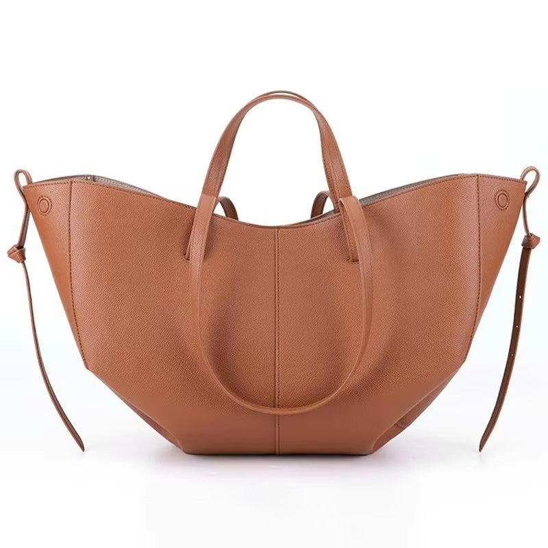 Classic Curved Tote Bag with Matching Wallet ZTS-CR-048