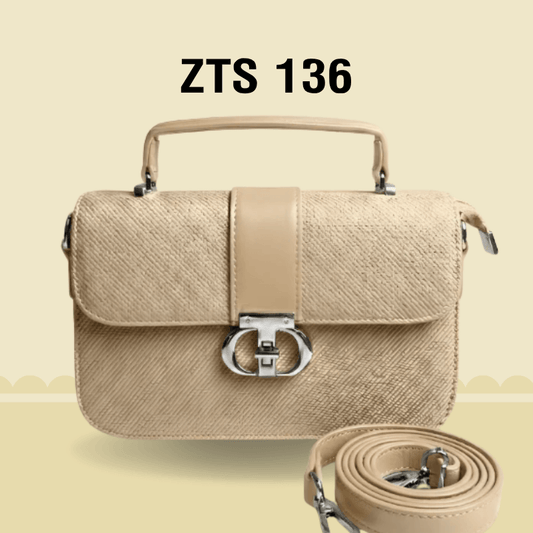 Zeenat Styles Premium Textured  Handbag for Women ZTS-CR-136