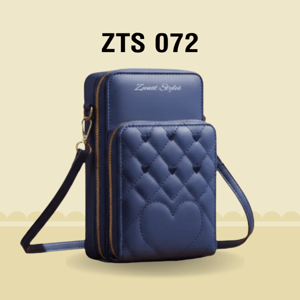 Quilted Crossbody Mobile Pouch – Ladies Shoulder Bag ZTS-CR-072