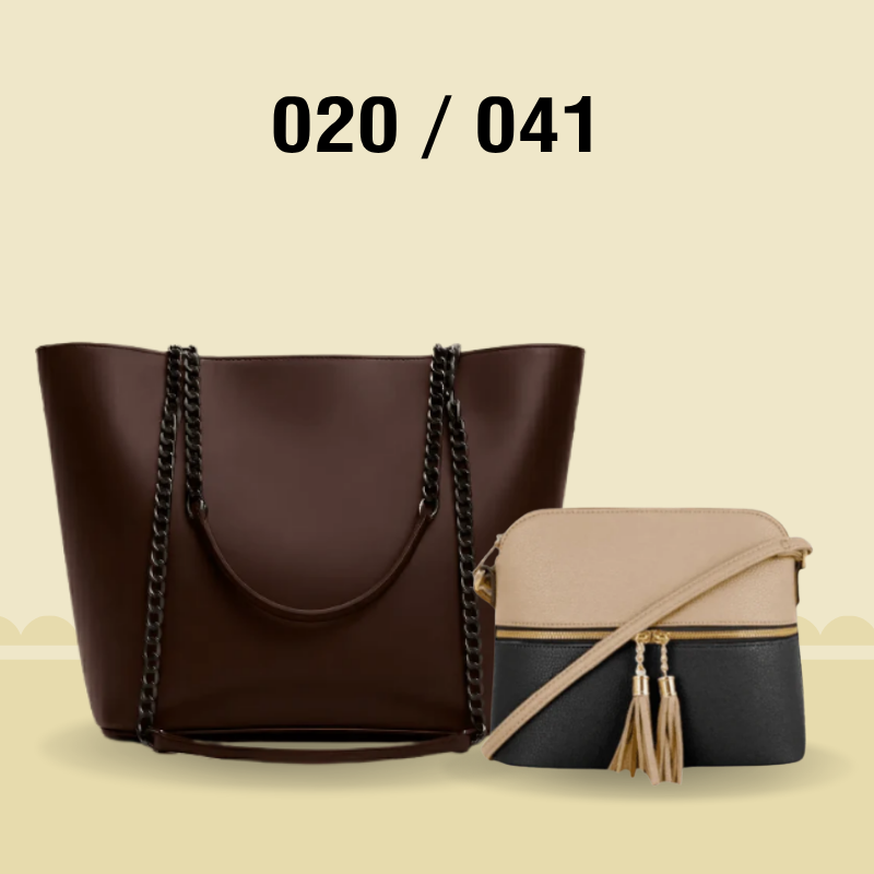 Ladies Handbag & Crossbody Bag Combo | Tote & Sling Bag Set for Women 020 / 041