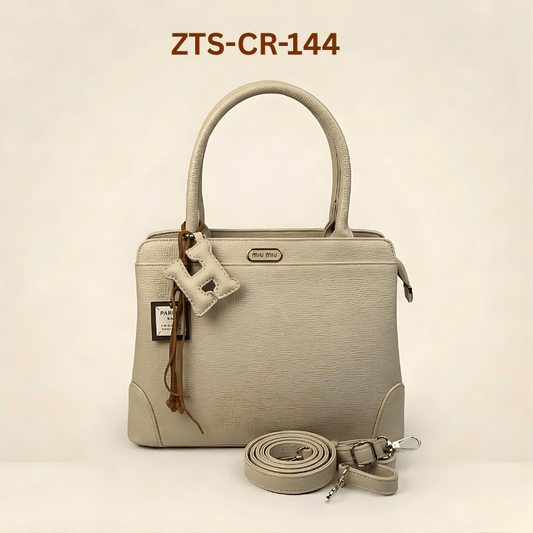 Premium Textured Ladies Hand Bag With Charm ZTS-CR-144