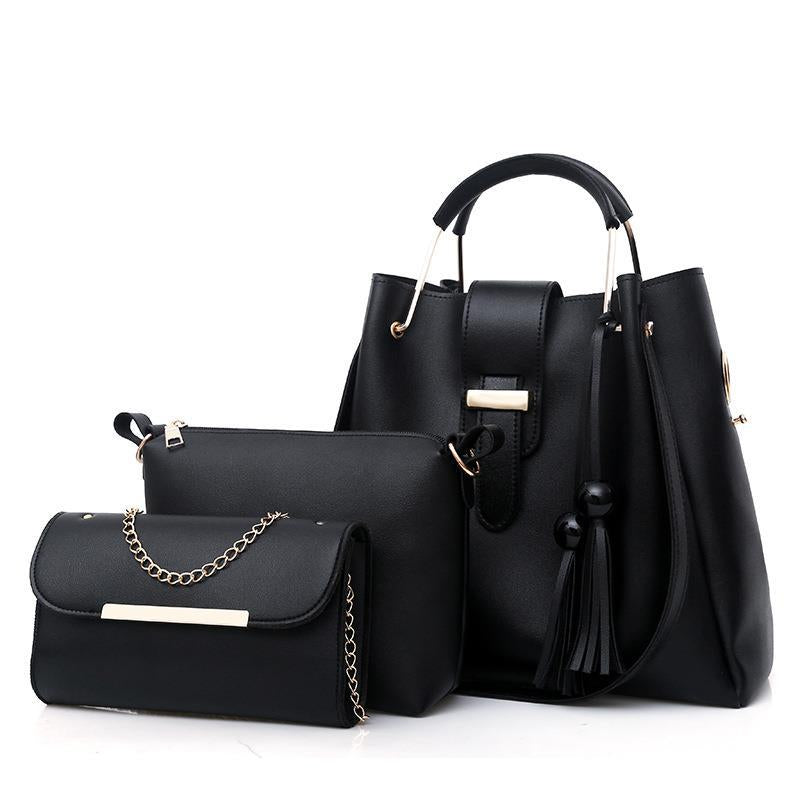 3 Pieces Tassel Ladies Bags Handbag Set ZTS-CR-019