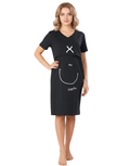 Made For Moms feeding night shirt-BLACK