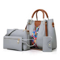 Women's Handbags 4-Piece Set with Zipper Closure ZTS-CR-003