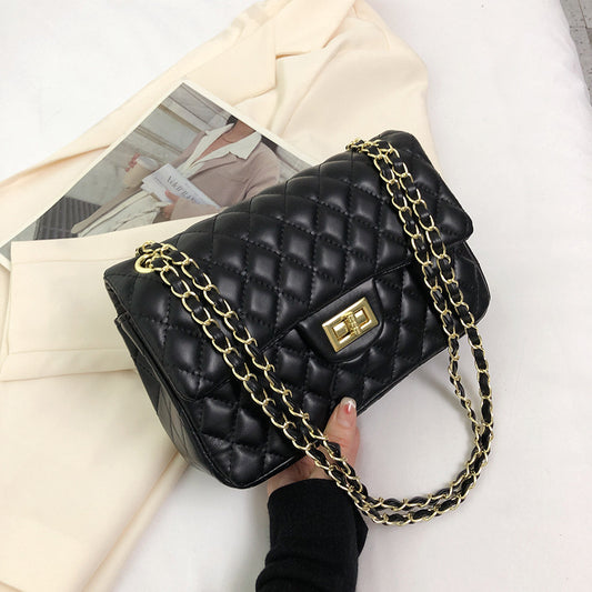 Caramel Quilted Chain Shoulder Bag  Stylish ZTS-CR-058