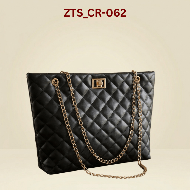 Elegant Quilted Chain Shoulder Bag – Premium Synthtic Leather ZTS-CR-062