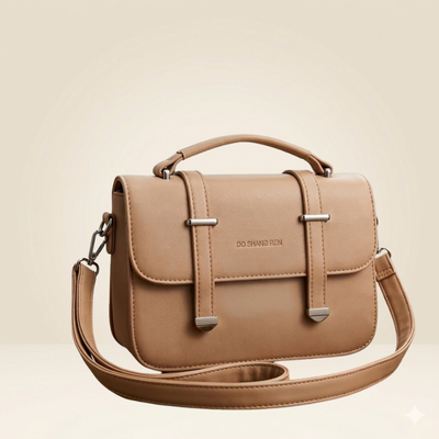 Women’s Handbag  Minimalist Tan Crossbody Lady Bag