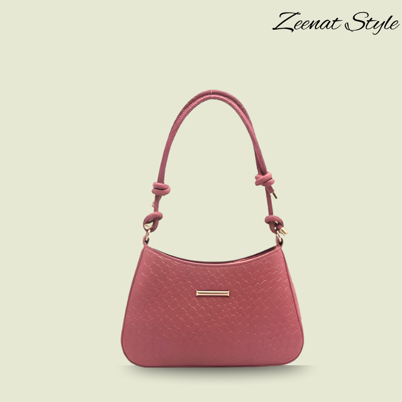 Woman New Woven PU Leather Bags Single Sling Bag