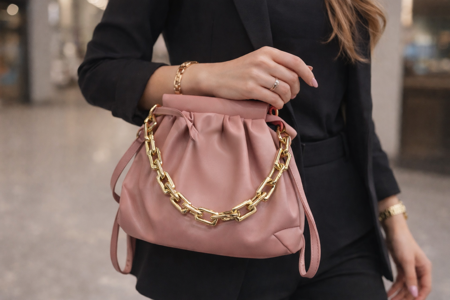 Luxury Golden Chain Crossbody Bag ZTS-CR-021