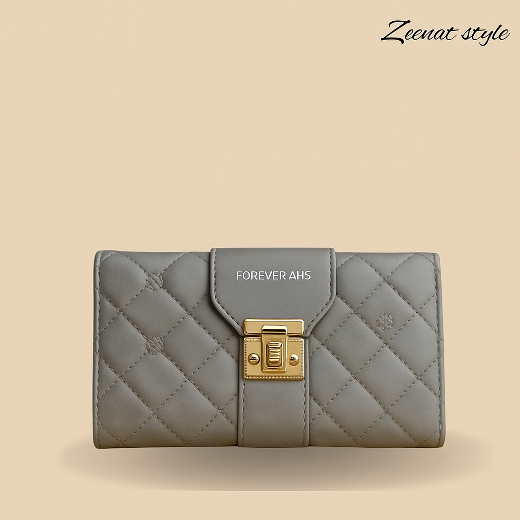 "Elegant Pink Quilted Clutch – Forever AHS Collection"ZTS-CR091