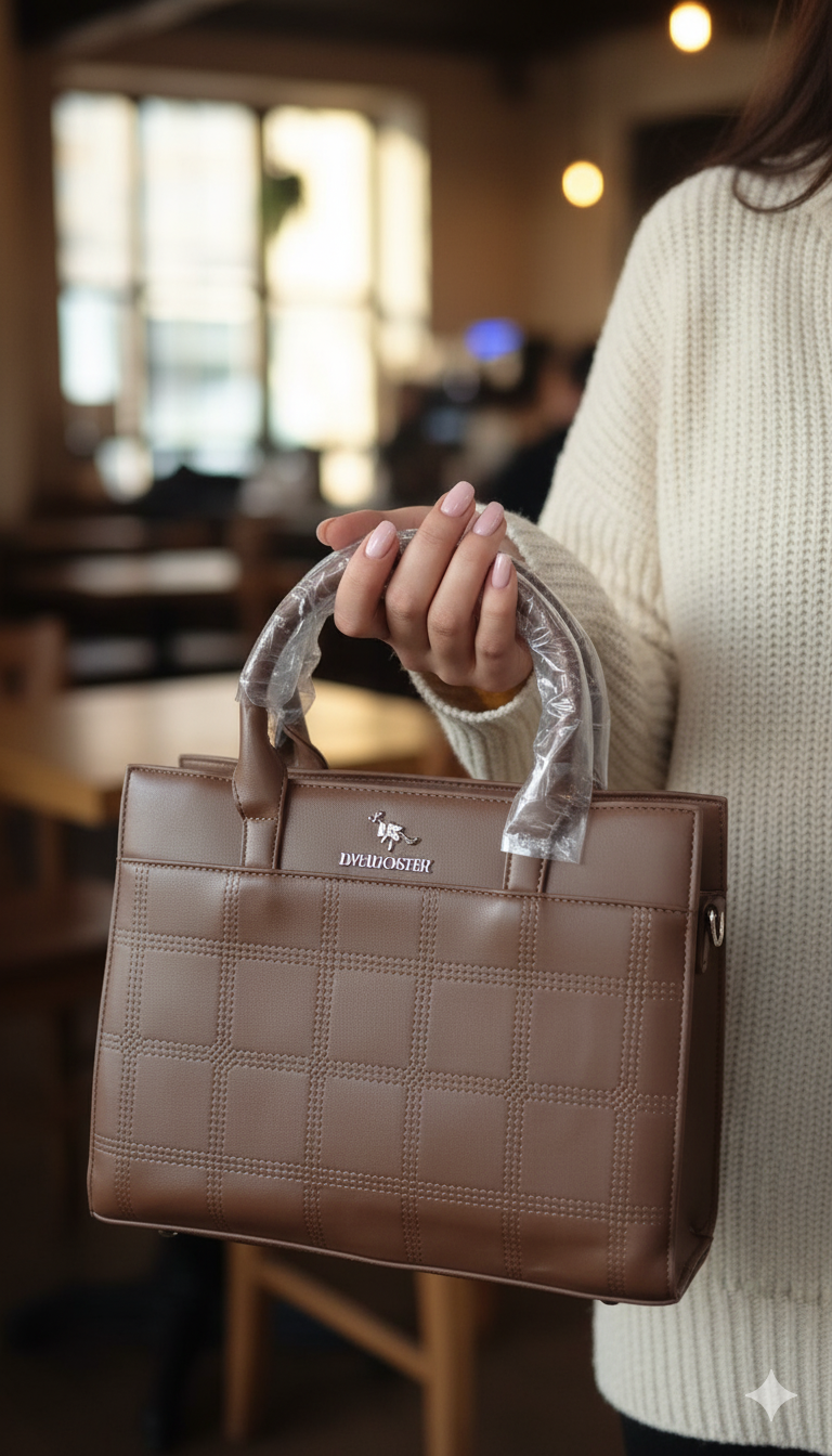 The Signature Quilted Tote: Stylish Shoulder Bag for Women ZTS-CR081