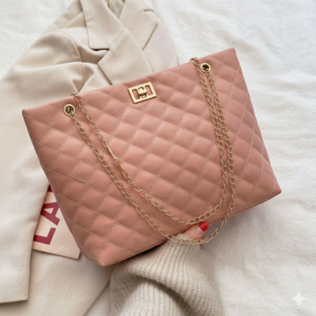 Elegant Quilted Chain Shoulder Bag – Premium Synthtic Leather ZTS-CR-062