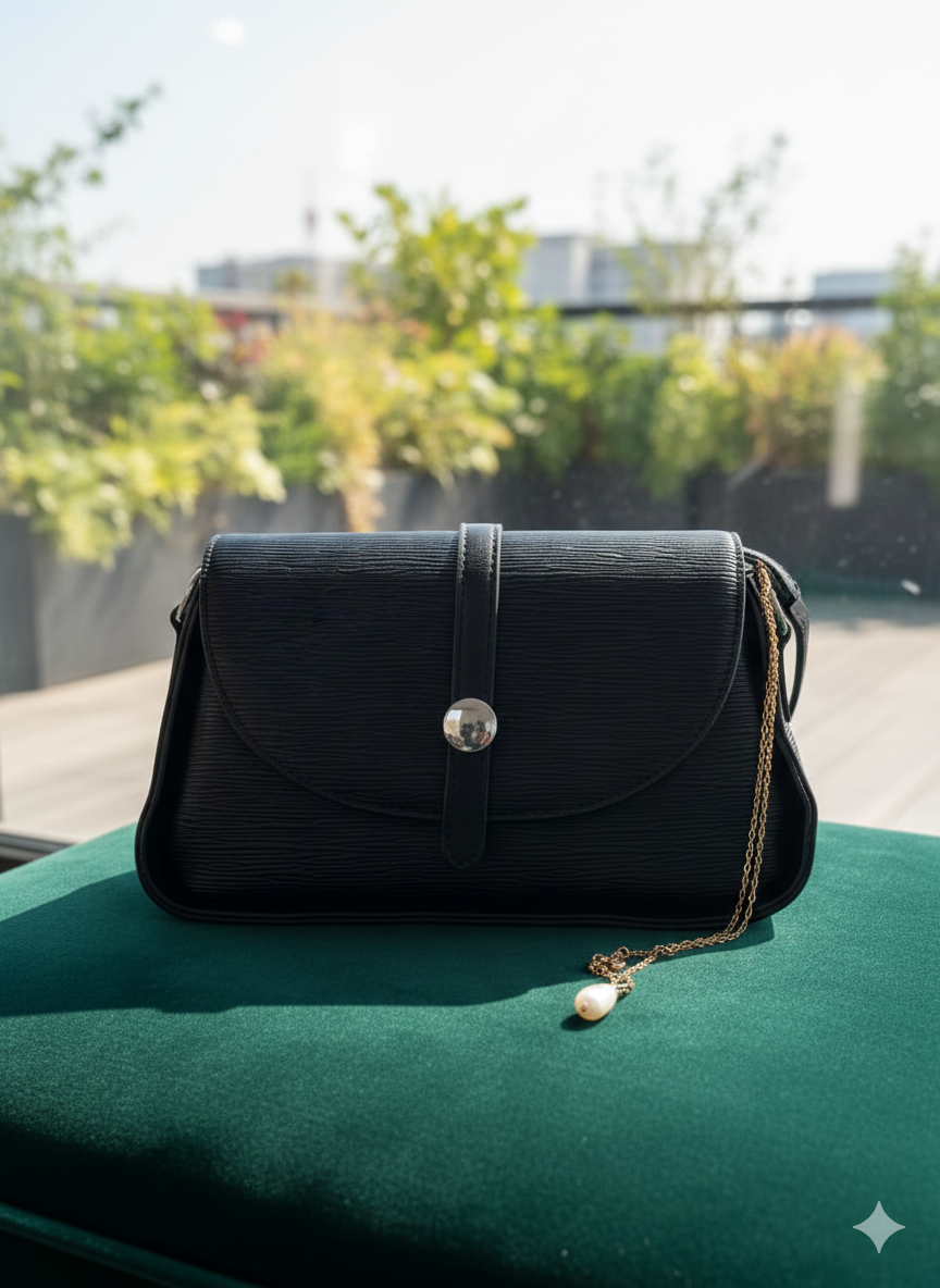 Elegant Mud Brown Faux Leather Shoulder Bag ZTS-CR-101