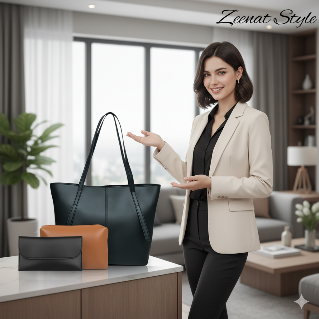 Designer Vintage Women's 3 Pcs Bag Set ZTS-CR-054