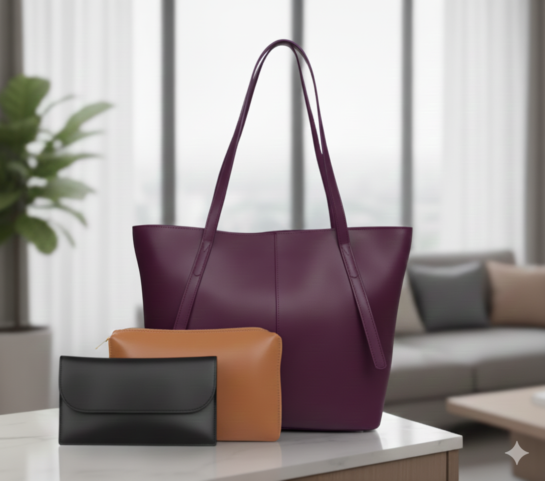 Designer Vintage Women's 3 Pcs Bag Set ZTS-CR-054