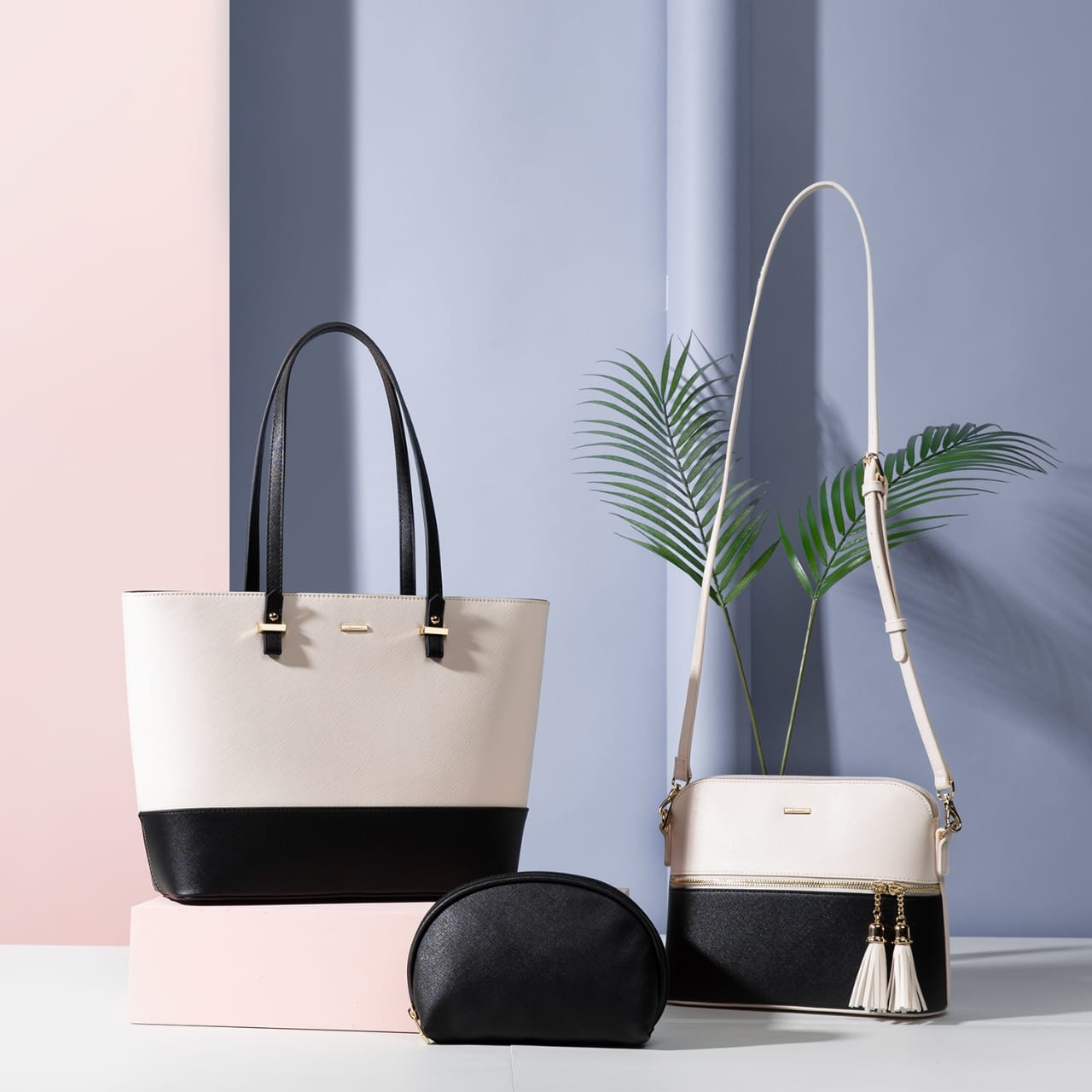 Ladies Shoulder 3 Pcs Bag Set ZTS-CR-018