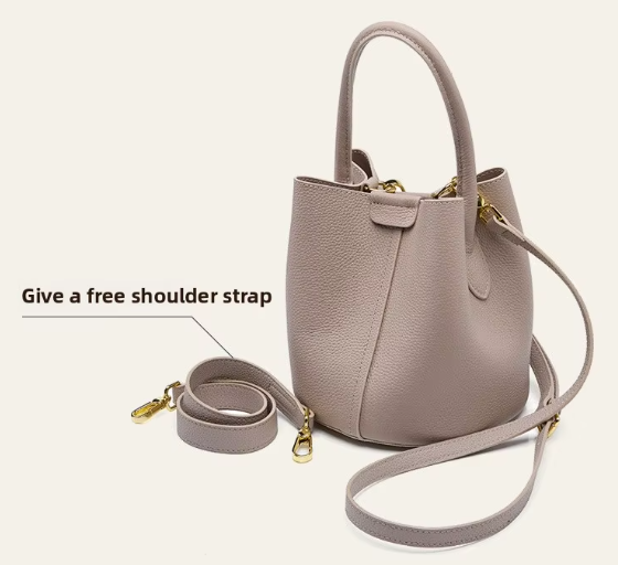 Luxury Casual Bucket Bag Solid Color