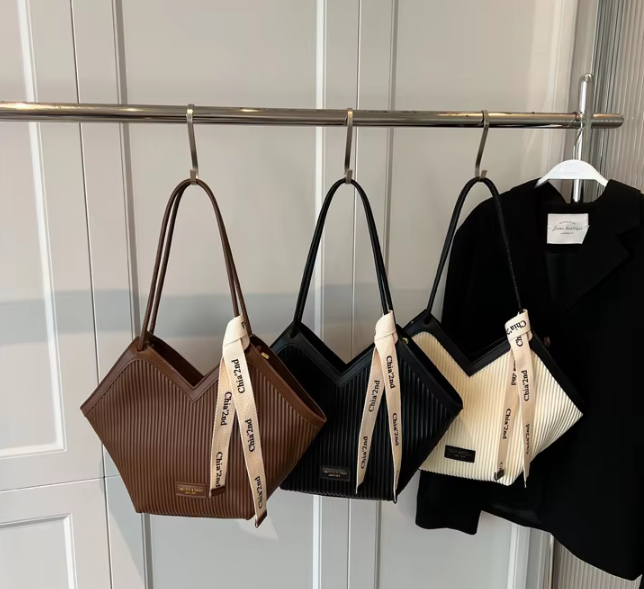 Modern V-Cut Structured Shoulder Bag ZTS-CR-045