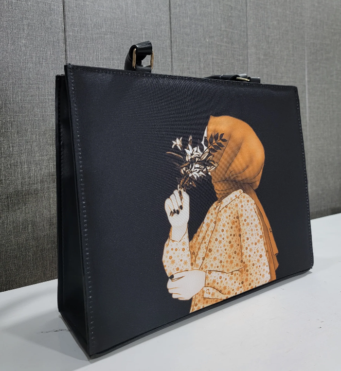 Eleghant HandBag Canvas Hijab Design ZTS-CR-053