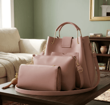 Tote, Crossbody & Clutch Premium 3-Piece Women's Handbag Set ZTS-CR-019
