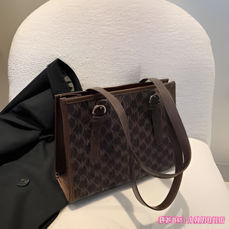 Tote Bag with Zip Closure FashionableZTS-CR056