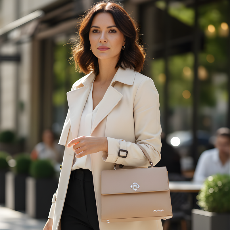 Elegant Top Handle Handbag ZTS-CR-080