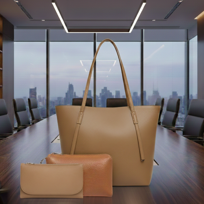 Premium 3-Piece Essential Tote Bag Set For Women ZTS-CR-054