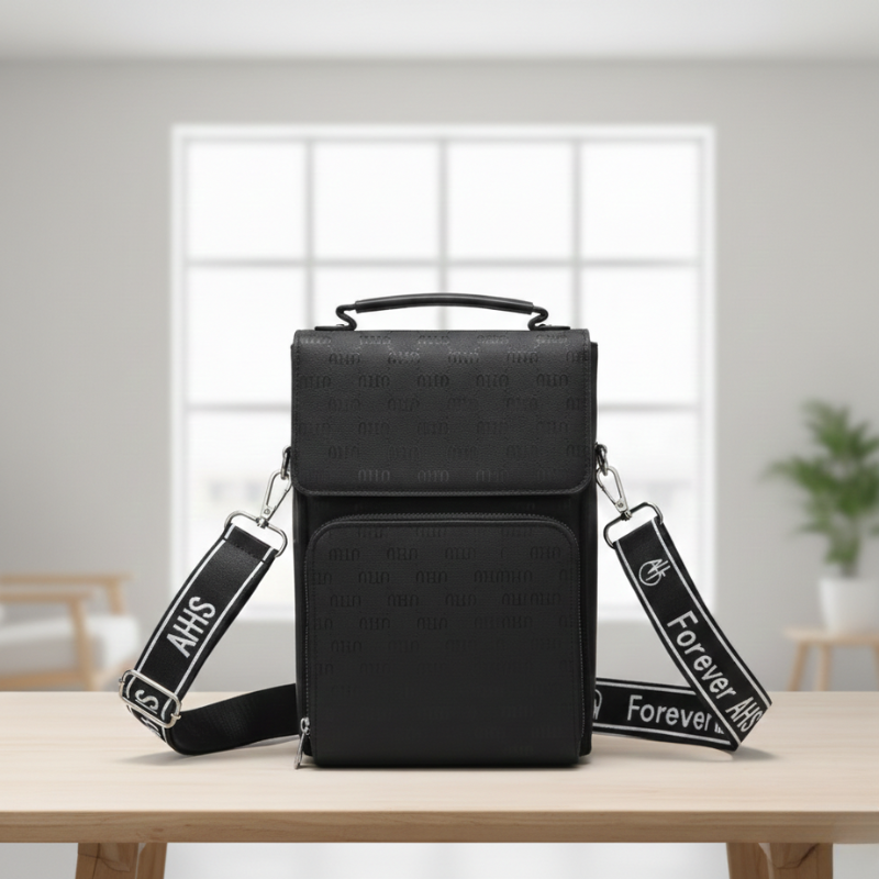 Luxury Embossed Tan Crossbody Bag with Adjustable Strap ZTS-CR006