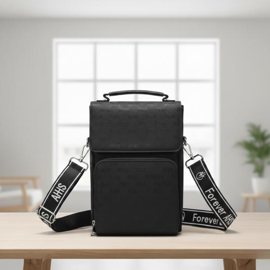 Luxury Embossed Tan Crossbody Bag with Adjustable Strap ZTS-CR006