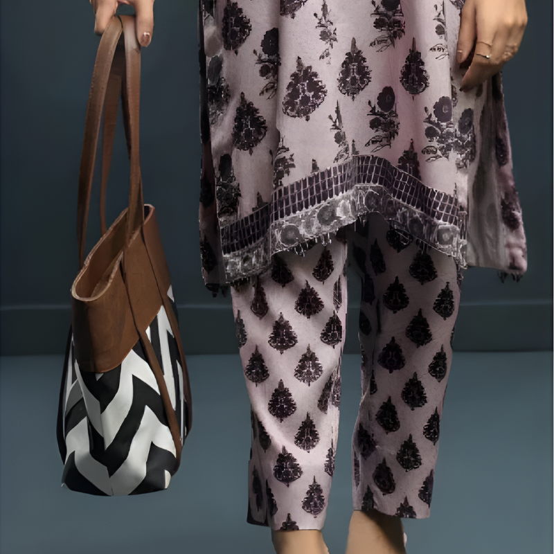 Premium Zig-Zag Pattern Tote Bag | Stylish Women’s Canvas Handbag ZTS-CR-061