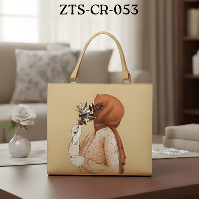 Hijabi Bag Elegant Square Art Handbag ZTS-CR-053