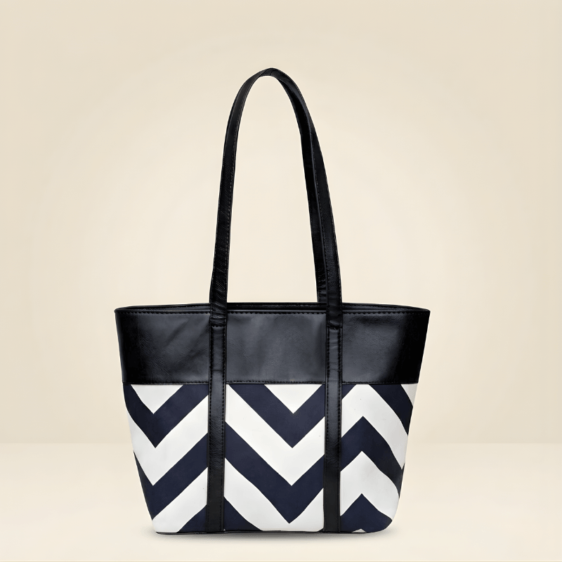 Premium Zig-Zag Pattern Tote Bag | Stylish Women’s Handbag ZTS-CR-061