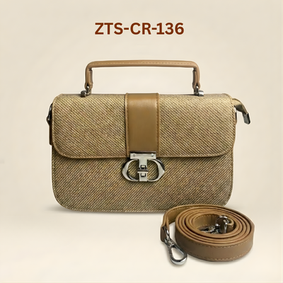 Zeenat Styles Premium Textured  Handbag for Women ZTS-CR-136