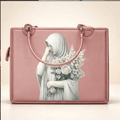 Canvas bag Chic Floral Hijabi Printed Bag ZTS-CR-079