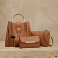 Tote, Crossbody & Clutch Premium 3-Piece Women's ZTS-CR-019