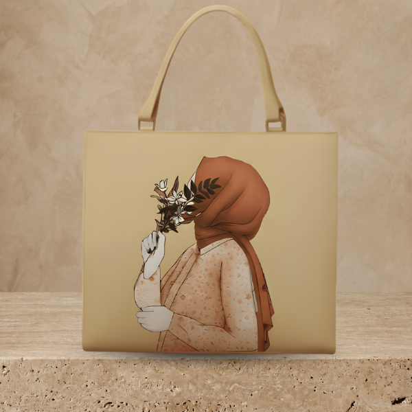 Hijabi Bag Elegant Square Art Handbag ZTS-CR-053