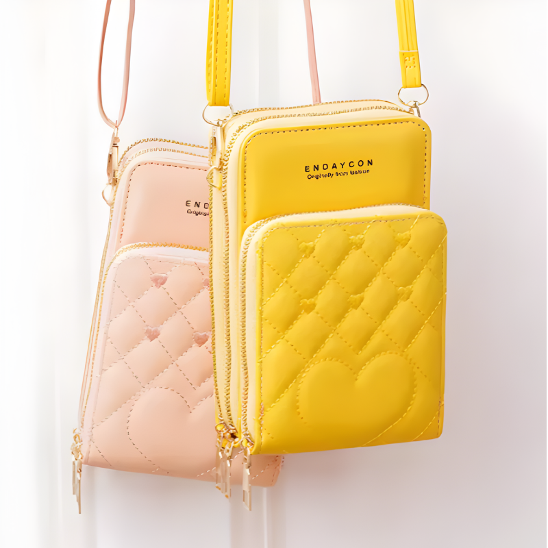 Quilted Crossbody Mobile Pouch – Ladies Shoulder Bag ZTS-CR-072