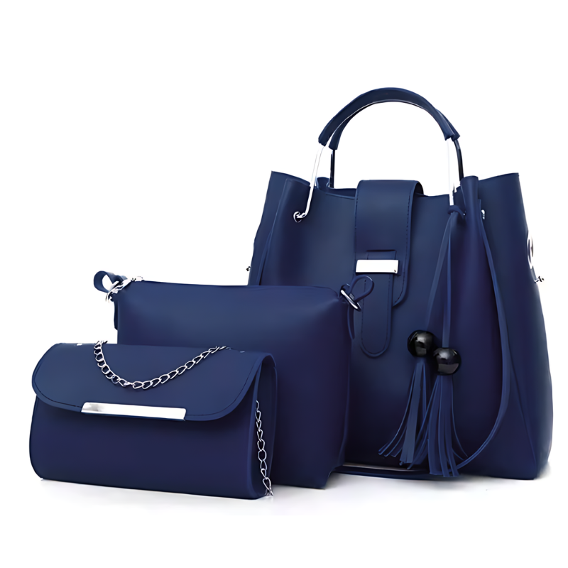 3 Pieces Tassel Ladies Bags Handbag Set ZTS-CR-019