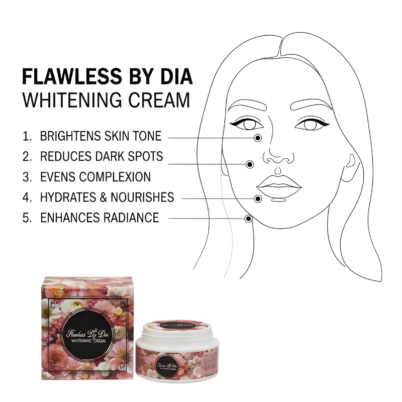 Flawless By Dia Whitening Cream Natural Antioxidant Defence For Skin