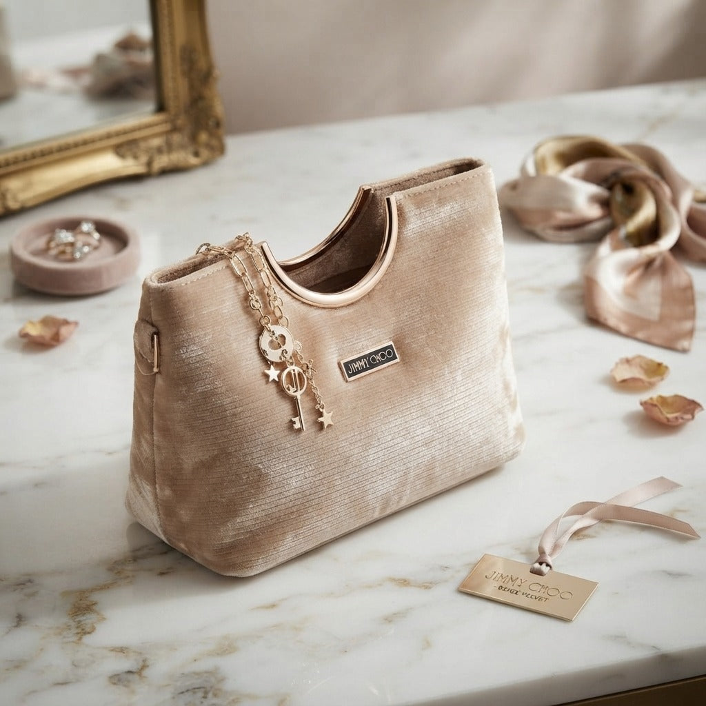 Luxury Women's Fashion Handbag | Premium Velvet Tote Shoulder Bag ZTS-CR-174